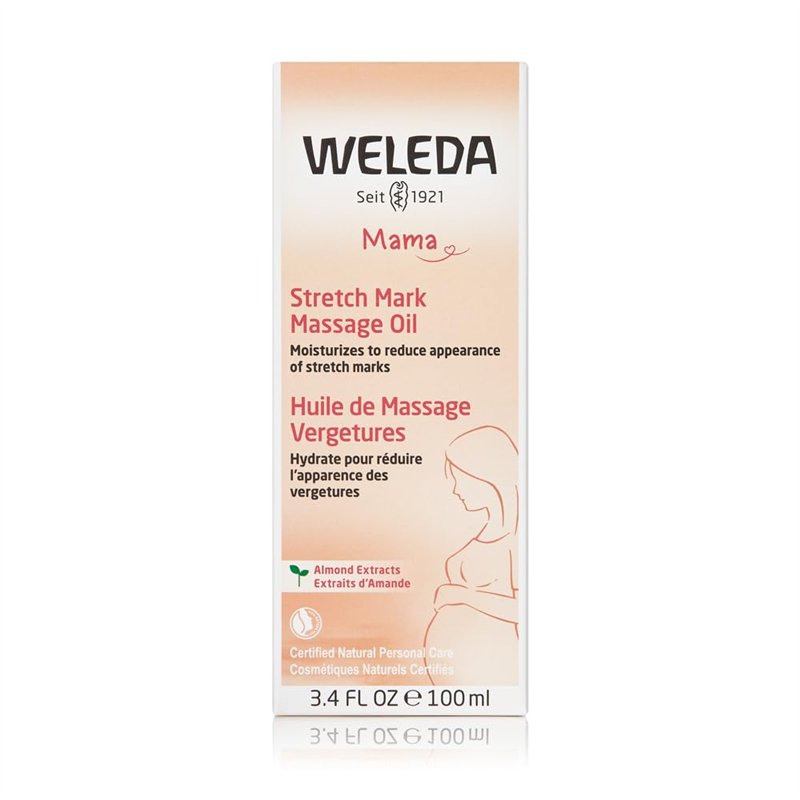 Image secondaire de WELEDA - Huile de Massage Vergetures - Prévient et réduit l'apparition des vergetures - Pour femmes enceintes et allaitantes - N