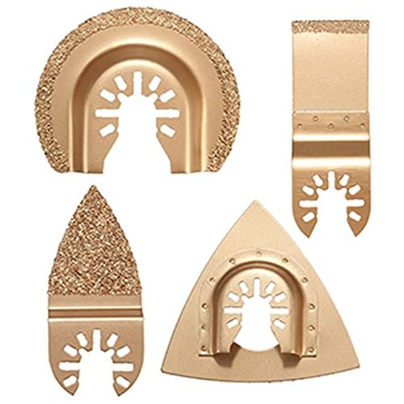 ChaRLes 4Pcs Lames De Coulis Au Carbure Pour Lames De Scie Multifonctions Oscillantes Pour Dewalt Stanley Black Decker Bosc