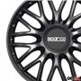 Sparco Enjoliveurs Roma - 14-Pouces - Gris/Noir - Set de 4 pièces