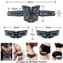 sielife Electrostimulateur Musculaire, Ceinture Abdominale Electrostimulation 8 Pads EMS Stimulateur Appareil Electrostimulation