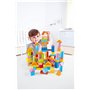 Hape Jouet en Bois Construction Enfant 12 Mois et Plus - Blocs de Construction Multicolore - Jouet Éveil Fille et Garçon - Baril