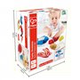 Hape Viandes & Poissons à Découper - Jeu d'Imitation Cuisine en Bois - Enfants de 3 ans et Plus - Accessoires Dinette Réalistes