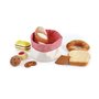 Hape Panier de Viennoiseries en Tissu - Jeu d'Imitation Enfants de 18 Mois et Plus - Accessoires Dinette Réalistes - Fait en Feu