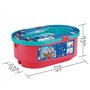 Hape Circuit Billes Coffret Quadrilla Bucket, 65 Pièces + 25 Billes - Jeux de Construction Circuit à Billes en Bois avec Bac de