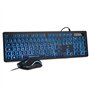 Rii RK105 Ensemble Clavier et Souris USB Rétroéclairé RGB pour Bureau de Domicile/Travail