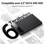 5 Pouces Disque Dur SATA III II I HDD SSD USB 3.1 Gen 2 Type C 6Gbps UASP Supporte Windows Mac OS
