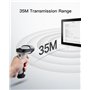 Inateck Scanner de Codes-Barres Bluetooth sans Fil, 180 Jours de Fonctionnement Continu, Portée 35 m, Scan Automatique Rapide et