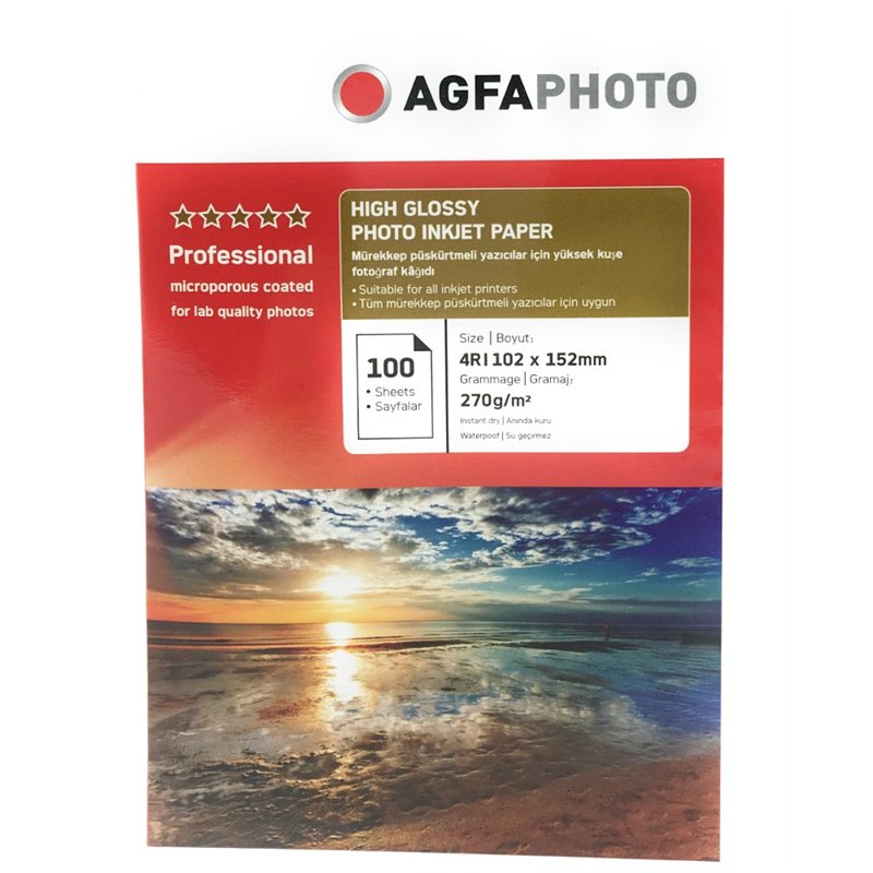 AgfaPhoto Professional Photo papier 260 g 10x15 cm 100f.