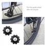 Create idea 4pcs 10T Kit de Roues Jockey Poulie de Mécanisme Vélo pour Dérailleur 5/6/7/8 Vitesses Écrou Rondelles Raccords