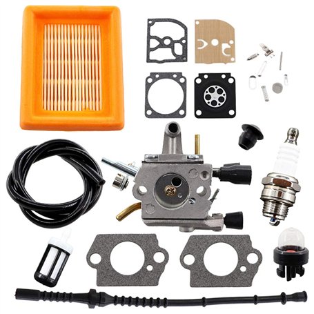 MCHNIC Carburateur et Membrane pour Coupe-Bordure STIHL FS120 FS120R FS200 FS020 FS202 FS200R TS200 FS250 FS300 FS350 FS250R Déb