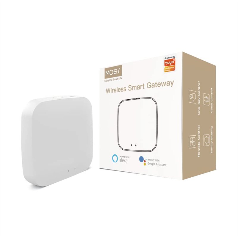 MOES Tuya ZigBee et BLE Multi-Mode Smart Home Gateway WiFi Mesh Hub