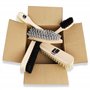 Lenzen Set de Brosses à Chaussures I Kit de 5 Pièces: 2 Brosses de Polissage, 2 Brosses pour Appliquer le Cirage, 1 Brosse Dure 