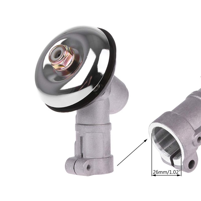 Renvoi d'angle Debroussailleuse Universelle, Tête de Gear Rond de 9 Dents pour Coupe Herbe/Tronconneuse, Boîte de Vitesse de Ton
