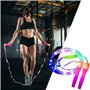 Einsgut Corde à sauter à LED pour enfants - Longueur réglable - Corde à sauter - Corde à sauter - Corde à sauter idéale pour le