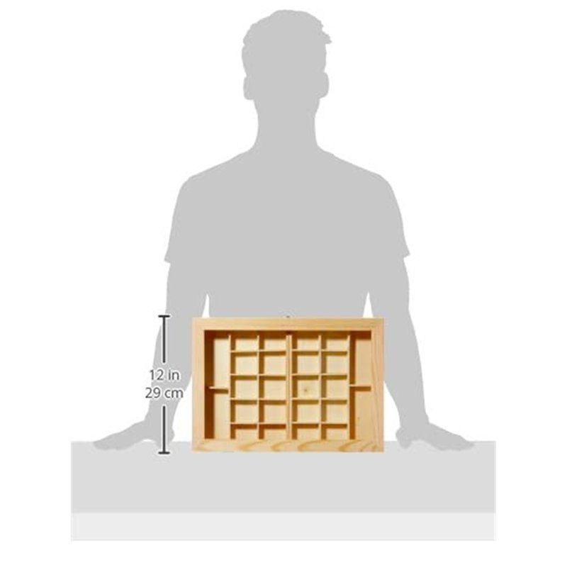 Image secondaire de GLOREX 6 2003 341 Boîte à Bijoux en Bois de pin, FSC Mix, 40 x 28 x 7,5 cm, Naturel