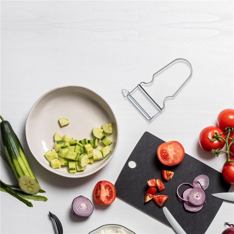 Image secondaire de Victorinox Éplucheur STAR, Éplucheur de pommes de terre, Double tranchant avec lame pendulaire, Extra tranchant, Manche métal, S