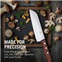 Victorinox Wood Couteau Santoku, Érable Modifié, Lame Alvéolée, 17 Cm, Boîte Cadeau