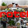 Rotel 1181250 Appareil à fondue chinoise avec fourchettes et épuisettes, appareil à fondue océane, marmite pour fondue chinoise,