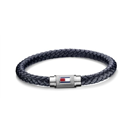 Tommy Hilfiger Jewelry Bracelet en Cuir Tressé pour Homme Couleur Bleu Marine - 2701000