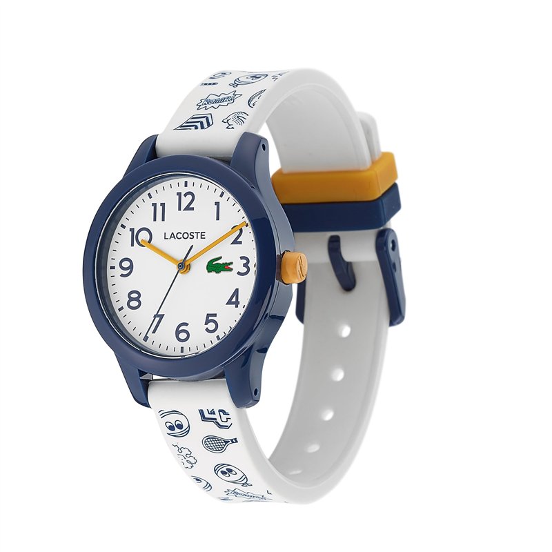Image secondaire de Lacoste Montre Analogique à Quartz pour enfants avec Bracelet en Silicone Blanc/Bleu - 2030011