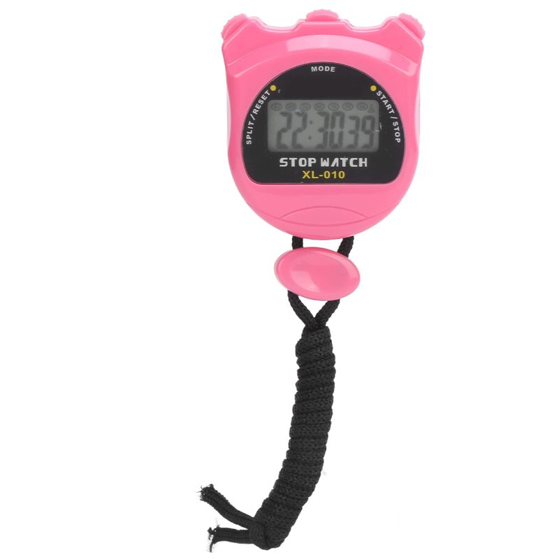 Voluxe Minuterie électronique de chronomètre de Sport, chronomètre Rose imperméable Minuterie de Sport pour des compétitions pou