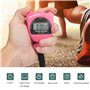 Voluxe Minuterie électronique de chronomètre de Sport, chronomètre Rose imperméable Minuterie de Sport pour des compétitions pou