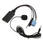Câble Bluetooth AUX IN, 7 607 897 093, Prise 3,5 Mm ISO 8 Broches Bluetooth5.0 Câble AUX IN Remplacement du Microphone Mains Lib