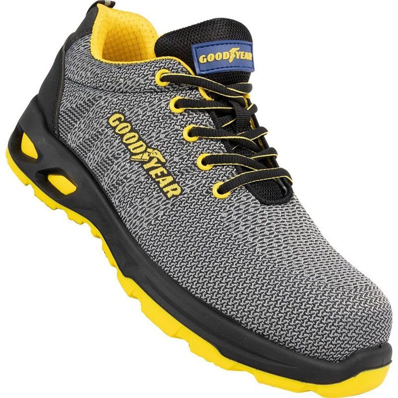 Image secondaire de GOODYEAR Mixte Chaussures de sécurité sans métal SP1 en Tissu Gris Taille 43, Noir