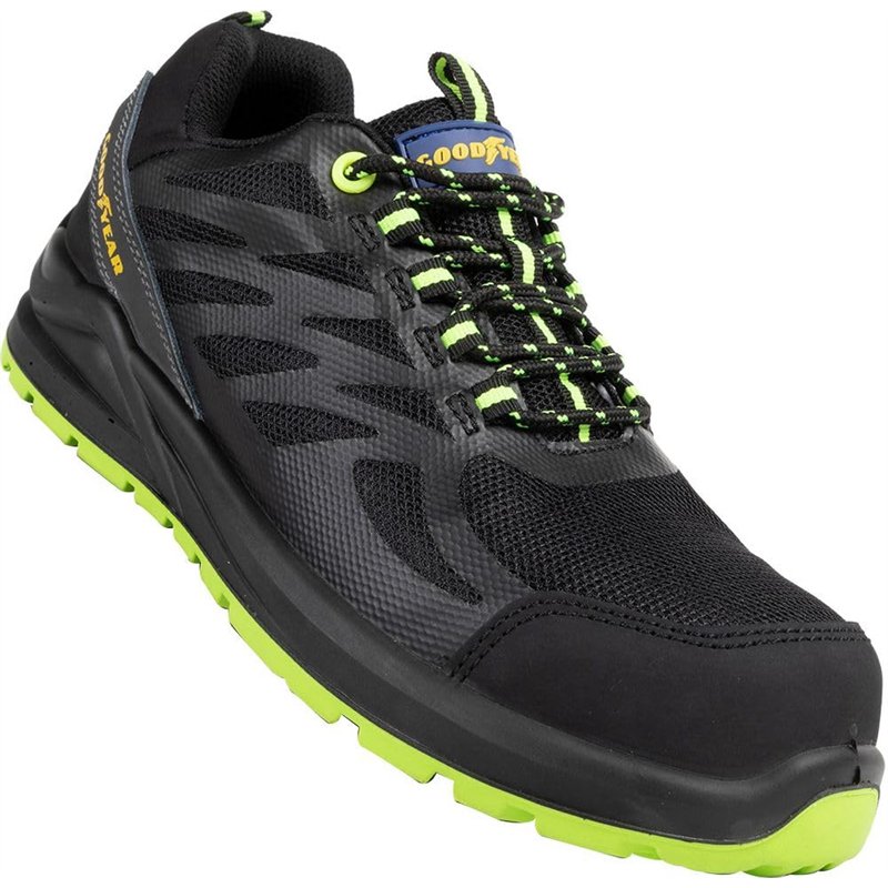 Image secondaire de GOODYEAR Mixte Chaussures de sécurité sans métal SP1 en Tissu Noir et Vert Taille 42