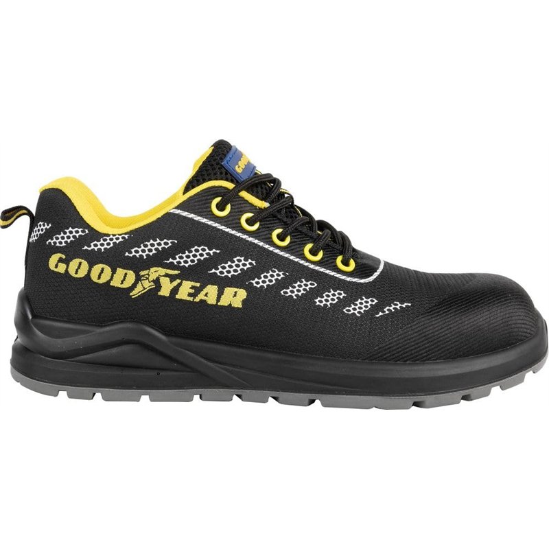 GOODYEAR Mixte Chaussures de sécurité S1P Noires et Jaunes sans métal numéro 40