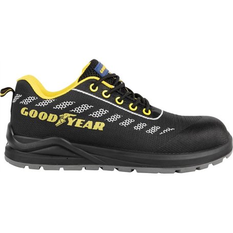 GOODYEAR Mixte Chaussures de sécurité S1P numéro 45 Noires et Jaunes sans métal