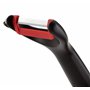 Lagostina Ingenio Smart Eplucheur Vertical, Plastique et Acier, Noir et Rouge