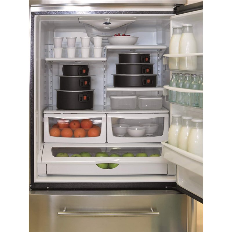 Image secondaire de BALLARINI Set 3 casseroles, 3 Couvercles en Verre Inclus, Rondes, Revêtement Anti-Adhésif, Ø 16/20/24 cm, 1,6/3,25/5,6 L, Alumin