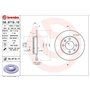 Brembo 08.9719.11 - Disque de Frein Arrière avec revêtement anti-corrosion UV - Jeu de 2 disques