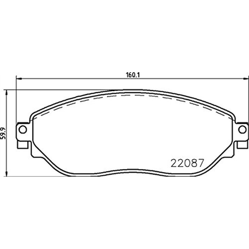Image secondaire de Brembo P59082 - Plaquettes de Frein Avant