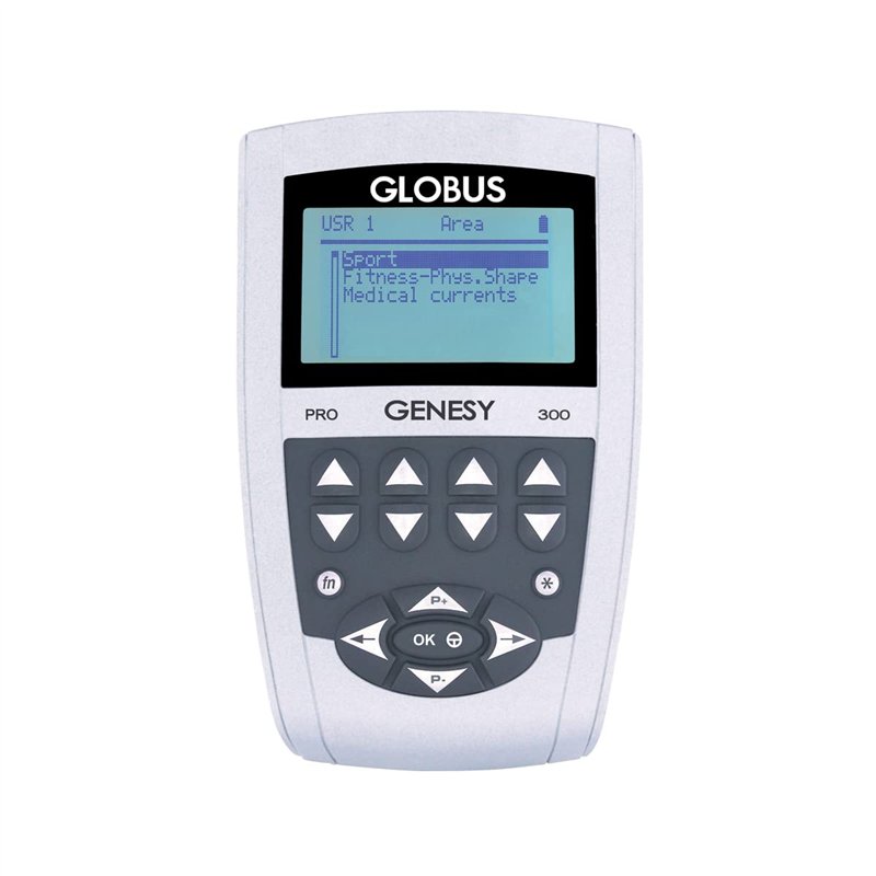 GLOBUS | Genesy 300 Pro, électrostimulateur à 4 canaux, 91 programmes pour la physiothérapie