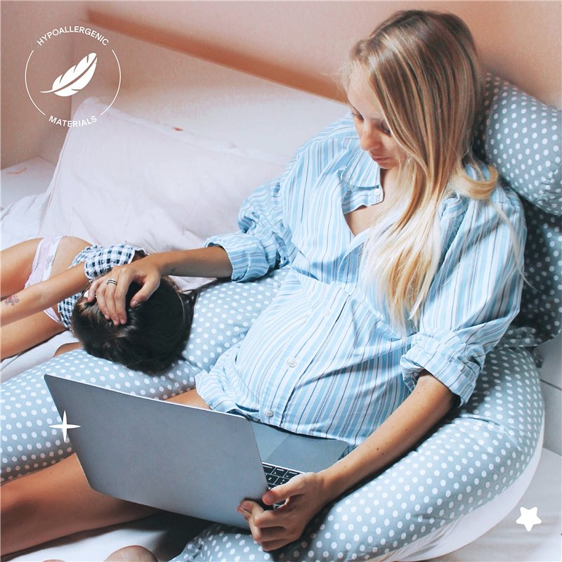 Image secondaire de KOALA BABYCARE Coussin de Grossesse pour Dormir XXL - Coussin Allaitement Confortable Multifonctionnel - Housse Amovible 100% Coton