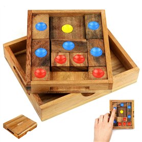 Logica Jeux Art. Fuite de la Prison - Khun Phaen - Klotski - L'Âne Rouge - Casse-têtes en Bois Précieux - 16 Jeux en 1 - Difficu Logica Jeux Art. Fuite de la Prison - Khun Phaen - Klotski - L'Âne Rouge - Casse-têtes en Bois Précieux - 16 Jeux en 1 - Difficu