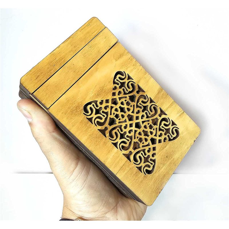 Image secondaire de Logica Jeux Art. Coffre de' Medici - Casse-tête en Bois - Coffre Secret - Difficulté 5/6 Incroyable - Collection Leonardo da Vinci