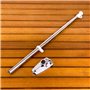 GATE14® Mât pour Drapeau de Bateau en Acier Inoxydable et Base en ABS Long. 40 cm Ø 14 mm