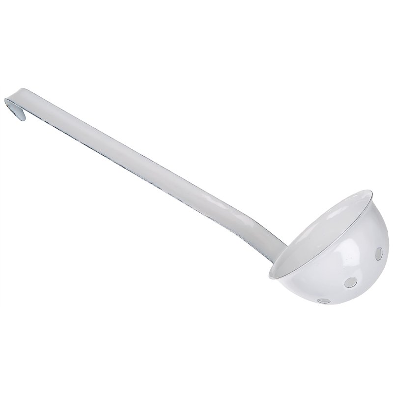 Ibili 911850 Louche à Olives, Acier, Blanc, 10.0 x 10.0 x 10.0 cm