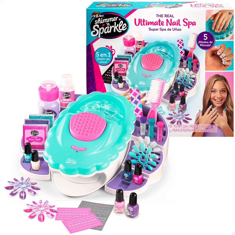 SHIMMER N SPARKLE ColorBaby 5 en 1 Spa pour Ongles