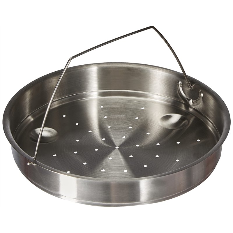 Lacor R71874G Panier Cuit-Vapeur / Trépied pour Cocotte Minute Classique 22-24 cm, Argenté