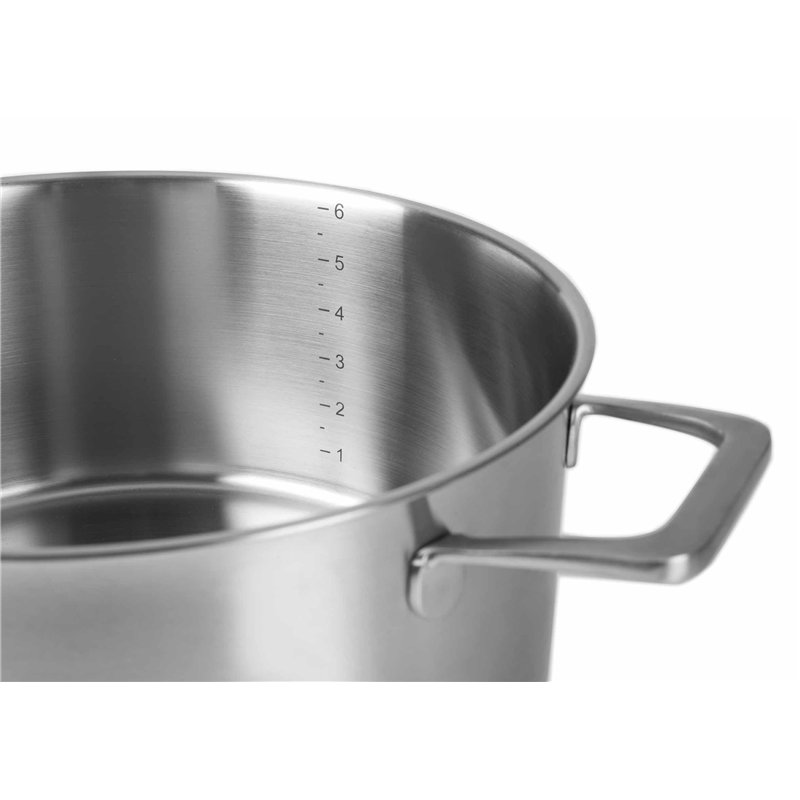 Image secondaire de LACOR 45024 Foodie Faitout Foodie avec Couvercle Acier INOX 24 x 11,5 cm