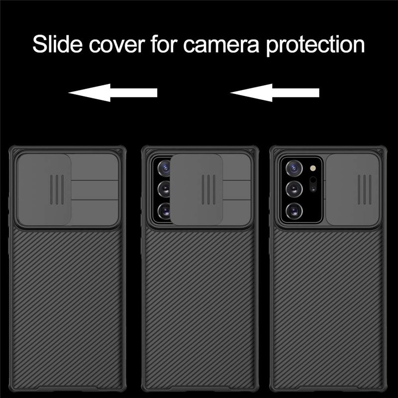 Image secondaire de XTCASE Coque pour Samsung Galaxy Note 20 Ultra, Protection de la Caméra Étui avec Ultra Mince Coulisse Cache Objectif, Plastique