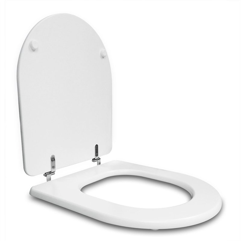 Image secondaire de ESTOLI FRANCE | Abattant WC Compatible | Marina Gala Horizontal | Lunette Toilette Bois Laqué | Charnière Métallique | Facile In