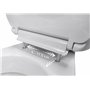 ESTOLI Abattant WC Compatible Frein de Chute | Forme O Standard | Lunette Toilette Soft Close | Charnière Réglable | Facile Inst