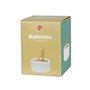 Balvi Boîte à Bijoux Ballerina Couleur Blanc et doré Mat. Petite boîte en céramique pour Bijoux avec