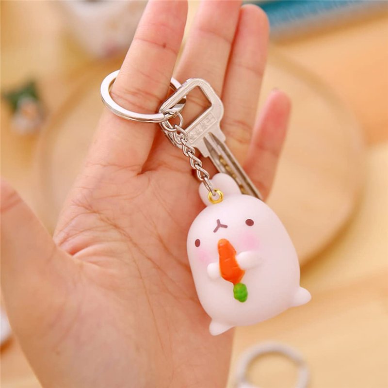 Image secondaire de 100PCS Porte-Clés claviers Set avec Anneaux Brisés et chaînes Blanks Bordés avec 4 Chaîne de Liaison en Alliage Artisanat (100pc)