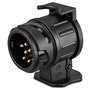 Adaptateur de remorque 13 à 7 Broches 12V Convertisseur électrique Remorque/Caravane/Prise de Remorque Auto/Chariot